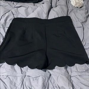 Gorgeous black scalloped shorts express
